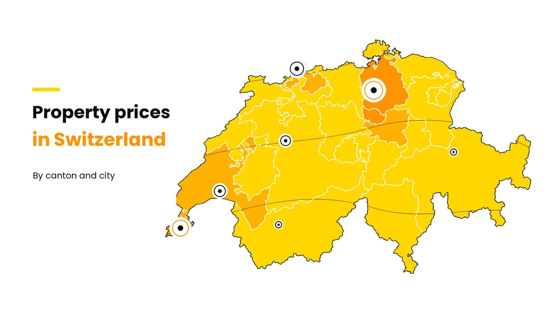Property prices by canton and city in Switzerland